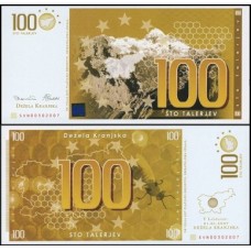 Slovenia Eslovênia 100 Talarjev 2007 Fe Fantasia