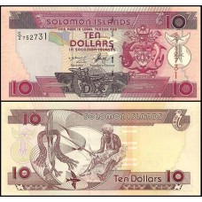 Solomon Islands Ilhas Salomão P-27a.1 Fe 10 Dollars ND (2005)