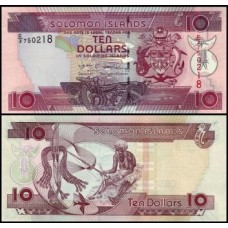 Solomon Islands Ilhas Salomão P-27a.2 Fe 10 Dollars ND (2009)