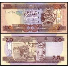 Solomon Islands Ilhas Salomão P-28a.1 Fe 20 Dollars ND (2004)