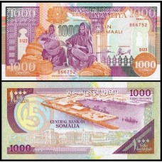 Somália P-37a Fe 1.000 Shilin = 1.000 Shillings 1990