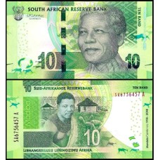 South Africa África do Sul P-143a 10 Rand 2018 Comemorativa 100 Anos de Mandela