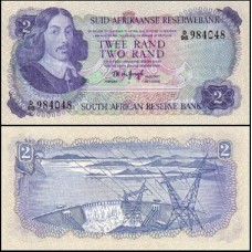 South Africa África do Sul P-117a Fe 2 Rand ND (1974-76)  Jan Van Riebeeck