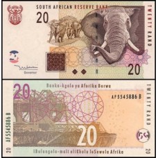 South Africa África do Sul P-129a Fe 20 Rand 2005