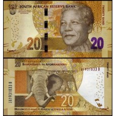 South Africa África do Sul P-139b Fe 20 Rand ND (2015) Mandela