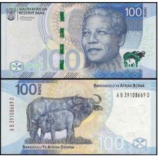 South Africa África do Sul P-151a Fe 100 Rand 2023 Mandela