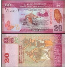 Sri Lanka P-123g Fe 20 Rupees 2020