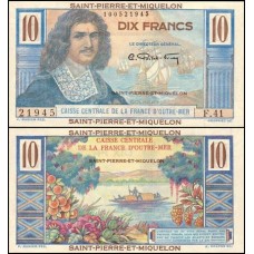 Saint Pierre & Miquelon P-23 Fe 10 Francs ND (1950)