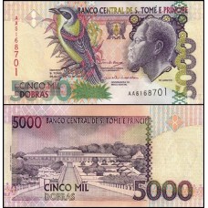 Saint Thomas & Prince São Tomé e Príncipe P-65b Fe 5.000 Dobras 2004