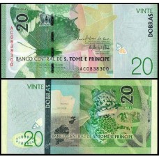 Saint Thomas & Prince São Tomé e Príncipe P-72a Fe 20 Dobras 2016 ( 2018 )