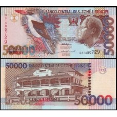 Saint Thomas & Prince São Tomé e Príncipe P-68b Fe 50.000 Dobras 1996