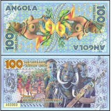 Sub Saharan Africa Angola 100 Shillings 2019 Fe Fantasia Polímero