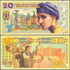 Sub Saharan Africa Mali 20 Shillings 2019 Fe Fantasia Polímero