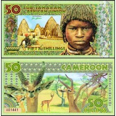 Sub Saharan Africa Camarões 50 Shillings 2019 Fe Fantasia Polímero
