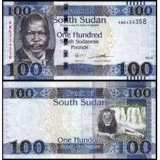 Sudan South Sudão do Sul P-15d Fe 100 Pounds 2019 Dr. John Garang