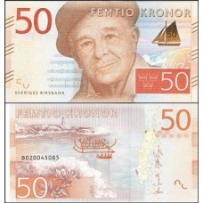 Sweden Suécia P-70a Fe 50 Kronor 2014 Evert Taube