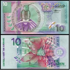 Suriname P-147 Fe 10 Gulden 2000 Suriname P-147 Fe 10 Gulden 2000