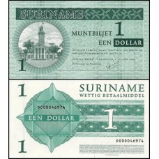 Suriname P-155 Fe 1 Dollar 2004 Suriname P-155 Fe 1 Dollar 2004