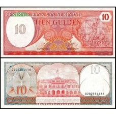 Suriname P-126 Fe 10 Gulden 1982