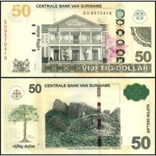 Suriname P-165e Fe 50 Dollars 2020