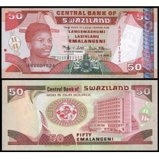 Swaziland Suazilândia P-31a Fe 50 Emalangeni 2001