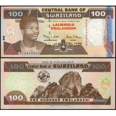 Swaziland Suazilândia P-32a Fe 100 Emalangeni 2001