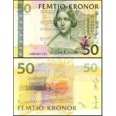 Sweden Suécia P-64c S/Fe 50 Kronor 2011 Jenny Lind