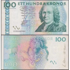 Sweden Suécia P-65a Sob 100 Kronor 2002 Carl von Linné
