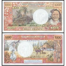 Tahiti P-27d S/Fe 1.000 Francos ND (1985)