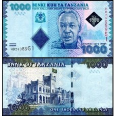Tanzânia P-41c Fe 1.000 Shilingi ND (2019)