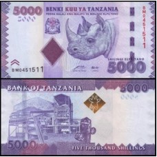 Tanzânia P-43a Fe 5.000 Shilingi ND (2010)