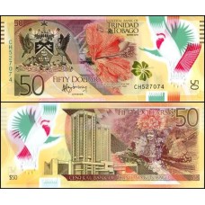 Trinidad & Tobago P-59 Fe 50 Dollars 2015 Polímero