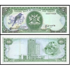 Trinidad & Tobago P-37a Fe 5 Dollars ND (1985)