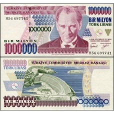 Turkey Turquia P-209c Fe 1.000.000 Lira L.1970-1995