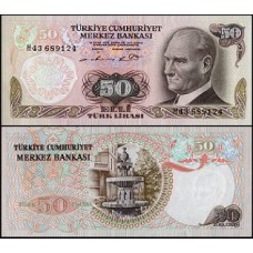Turkey Turquia P-188a.1 Fe 50 Lira L.1970 (1971-82)