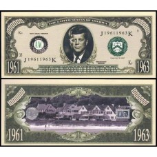 Usa Estados Unidos Md-178 Fe 1 Milhão de Dollars Fantasia John F. Kennedy