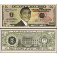 Usa Estados Unidos Md-201 Fe 1 Milhão de Dollars Fantasia Barack Obama