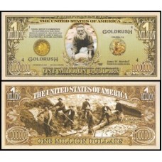 Usa Estados Unidos Md-131 Fe 1 Milhão de Dollars Fantasia 1849 Corrida do Ouro