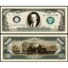Usa Estados Unidos Md-163 Fe 1 Milhão de Dollars Fantasia George Herbert Bush