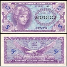Usa Estados Unidos P-M57 S/Fe 5 Cents 1965