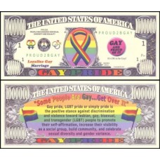 Usa Estados Unidos Md-136 Fe 1 Milhão de Dollars Fantasia Orgulho Gay