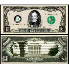 Usa Estados Unidos Md-191 Fe 1 Milhão de Dollars Fantasia William Henry Harrison