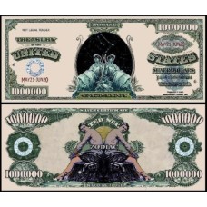 Usa Estados Unidos Md-56 Fe 1 Milhão de Dollars Fantasia Zodíaco Gêmeos