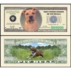 Usa Estados Unidos Md-81 Fe 1 Milhão de Dollars Fantasias Pit Bull