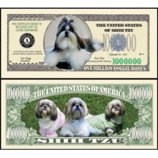 Usa Estados Unidos Md-85 Fe 1 Milhão de Dollars Fantasia Shih-tzu