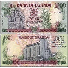 Uganda P-34b Fe 1.000 Shillings 1991