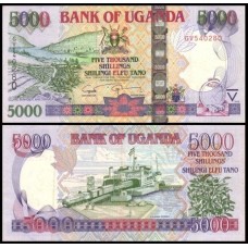 Uganda P-44c Fe 5.000 Shillings 2008