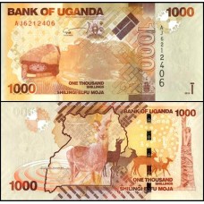 Uganda P-49a Fe 1.000 Shillings 2010