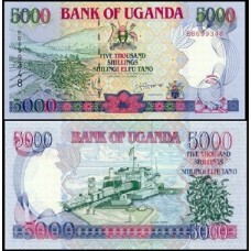 Uganda P-37a Fe 5.000 Shillings 1993
