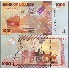 Uganda P-49d Fe 1.000 Shillings 2015